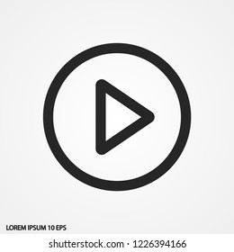 play vector icon 10 eps