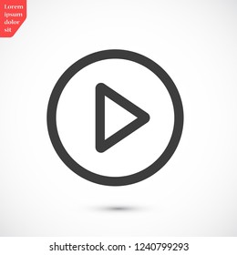 play vector icon 10 eps