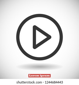 play vector icon 10 eps