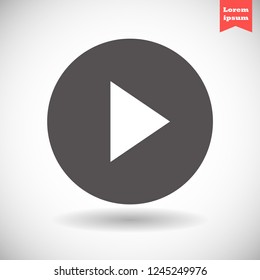 play vector icon 10 eps