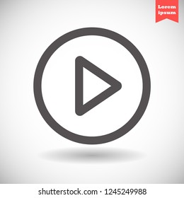 play vector icon 10 eps
