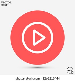 play vector icon 10 eps
