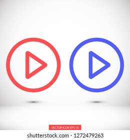 play vector icon 10 eps