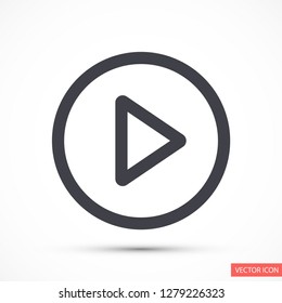 play vector icon 10 eps