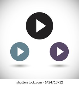play vector icon 10 eps