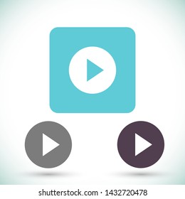 play vector icon 10 eps , Lorem ipsum Flat design