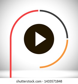 play vector icon 10 eps , Lorem ipsum Flat design