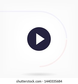 play vector icon 10 eps , Lorem ipsum Flat design