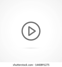 play vector icon 10 eps , Lorem ipsum Flat design