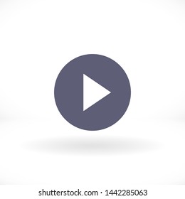 play vector icon 10 eps , Lorem ipsum Flat design