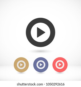 Play  vector icon