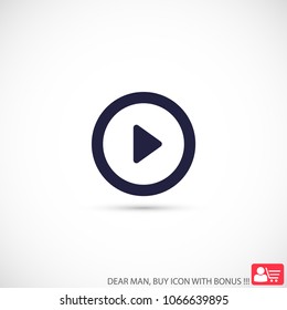 Play  vector icon