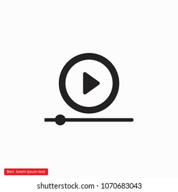 Play  vector icon