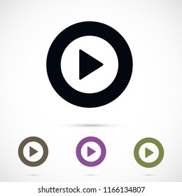 Play  vector icon