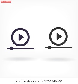 Play  vector icon