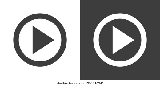 Play vector icon