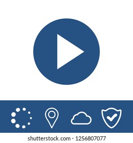 Play vector icon