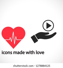 Play  vector icon 