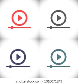 Play  vector icon