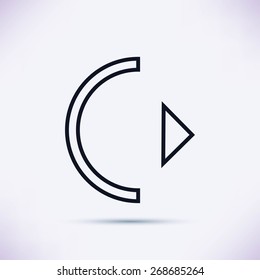 play vector icon