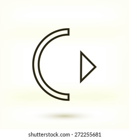 play vector icon