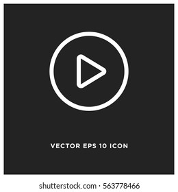 Play vector icon