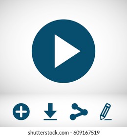 Play vector icon