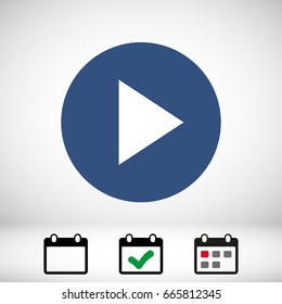 Play vector icon