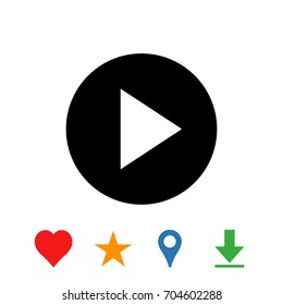 Play vector icon