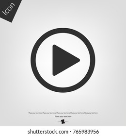 Play vector icon