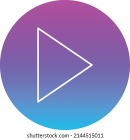 Play vector icon. Can be used for printing, mobile and web applications.
