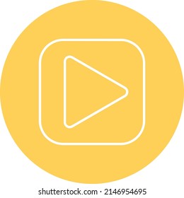 Icono de reproducción vectorial. Se puede usar para imprimir, móviles y aplicaciones web.