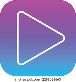 Play vector icon. Can be used for printing, mobile and web applications.
