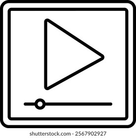 Play vector icon. Can be used for printing, mobile and web applications.