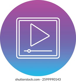 Play vector icon. Can be used for printing, mobile and web applications.