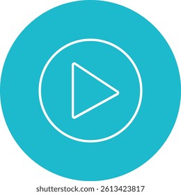 Play vector icon. Can be used for printing, mobile and web applications.