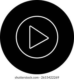 Play vector icon. Can be used for printing, mobile and web applications.