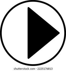 play vector icon vector illustration on white background..eps
