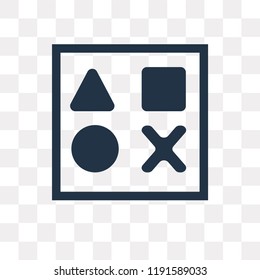 Play vector icon isolated on transparent background, Play transparency concept can be used web and mobile