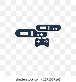 Play vector icon isolated on transparent background, Play transparency concept can be used web and mobile