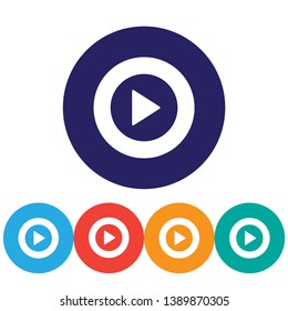 Play  vector icon , lorem ipsum Flat design