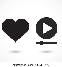 Play Vector icon . Lorem Ipsum Illustration design