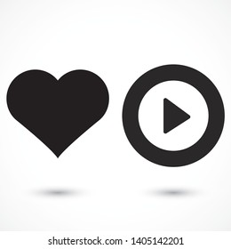 Play Vector icon . Lorem Ipsum Illustration design