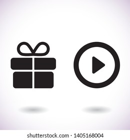 Play  vector icon , lorem ipsum Flat design