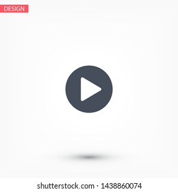 Play Vector icon . Lorem Ipsum Illustration design