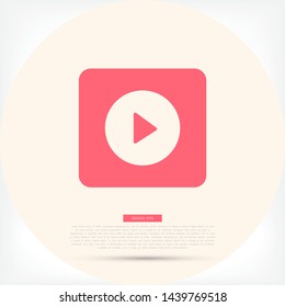 Play Vector icon . Lorem Ipsum Illustration design