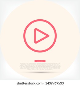 Play Vector icon . Lorem Ipsum Illustration design