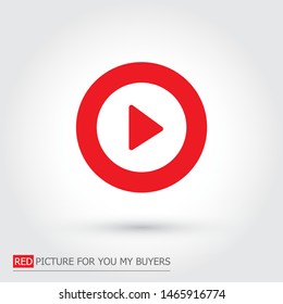 Play Vector icon . Lorem Ipsum Illustration design