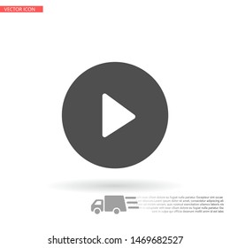 Play Vector icon . Lorem Ipsum Illustration design