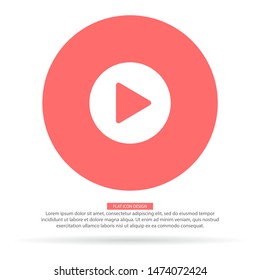 Play Vector icon . Lorem Ipsum Illustration design